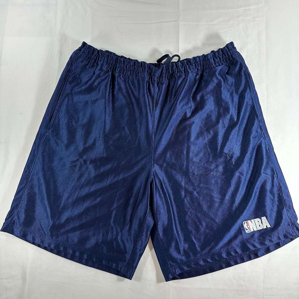 Vibrage NBA Elevation Men's Navy Blue Mesh Basketball Shorts Size 2XL Y2K